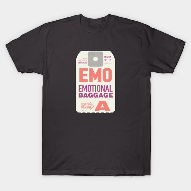 EMO Emotional Baggage T-Shirt by RussellTateDotCom